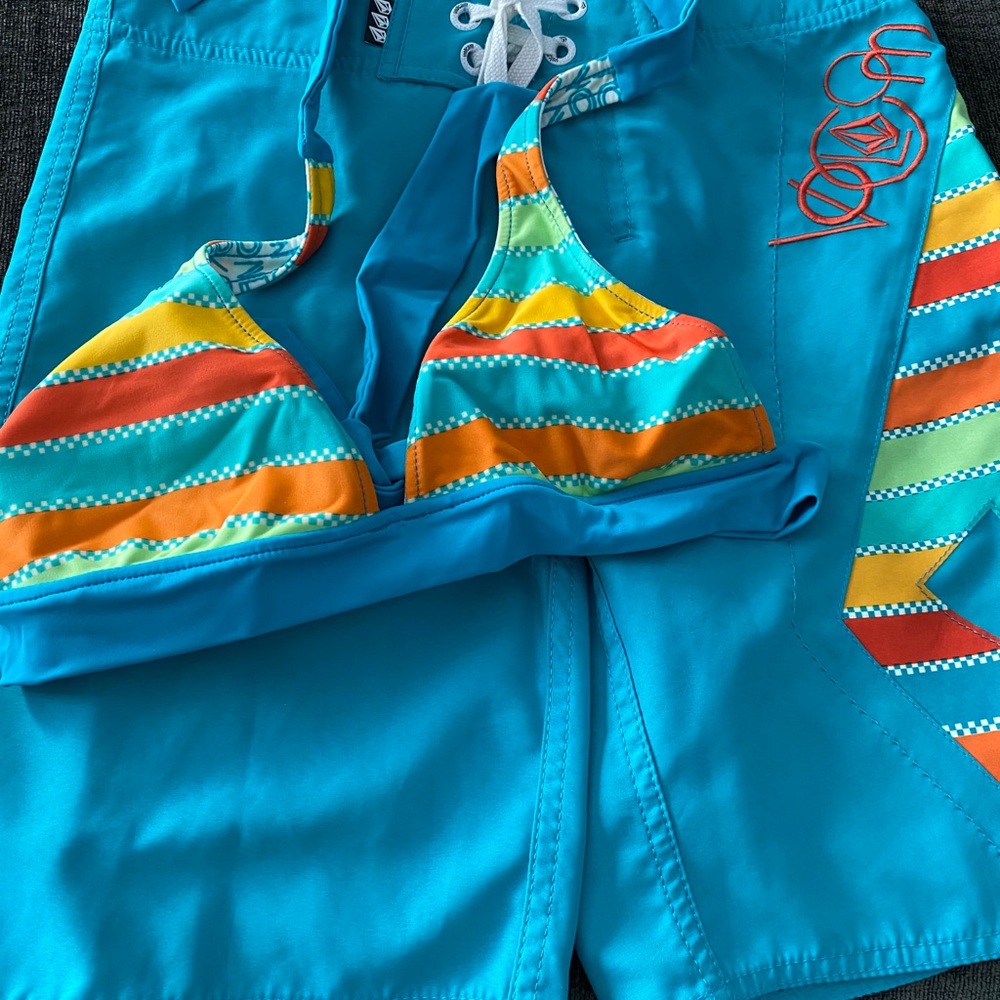 Reversible Board Shorts and Bikini Top